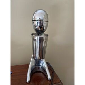 Sunbeam Oster 6627 Chrome Metal Milkshake Malt Mixer Blender Retro Tested Milk